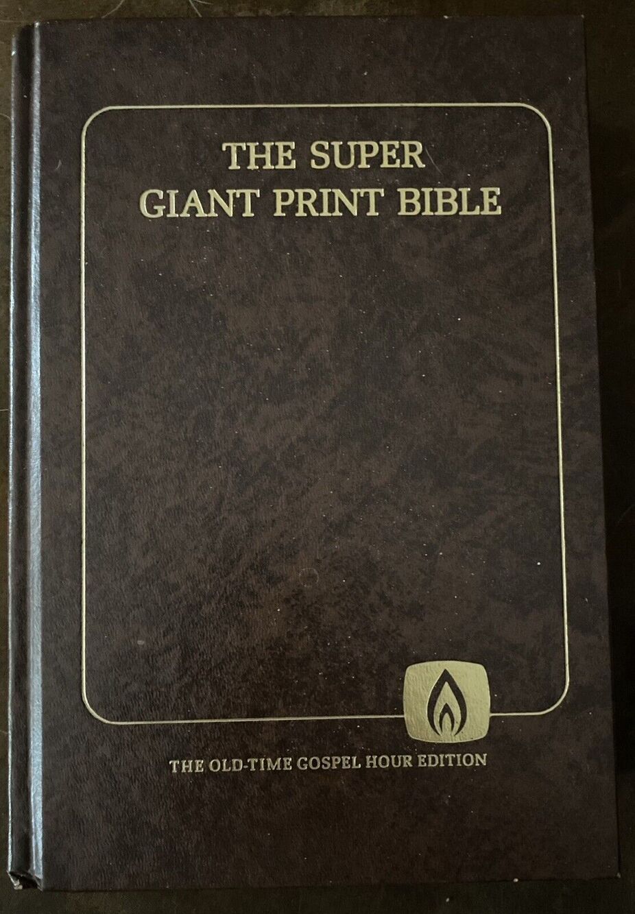 Bible Super Giant Print KJV Old Time Gospel Hour Edition 1983 Brown HC
